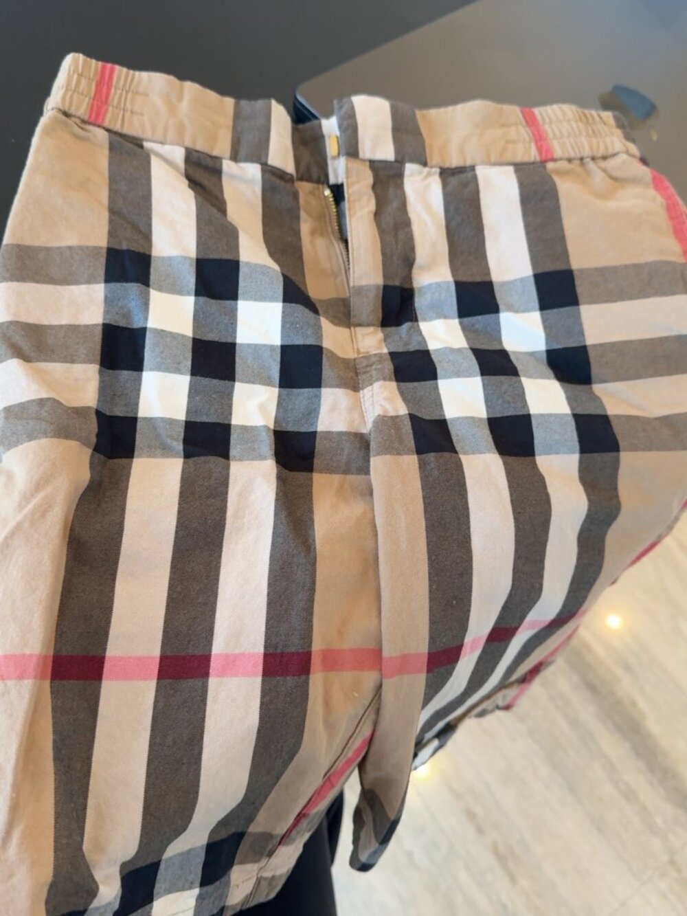 Burberry Kids Boys Icon Check Cotton Shorts 12Y 152cm Nova Check - Picture 9 of 10